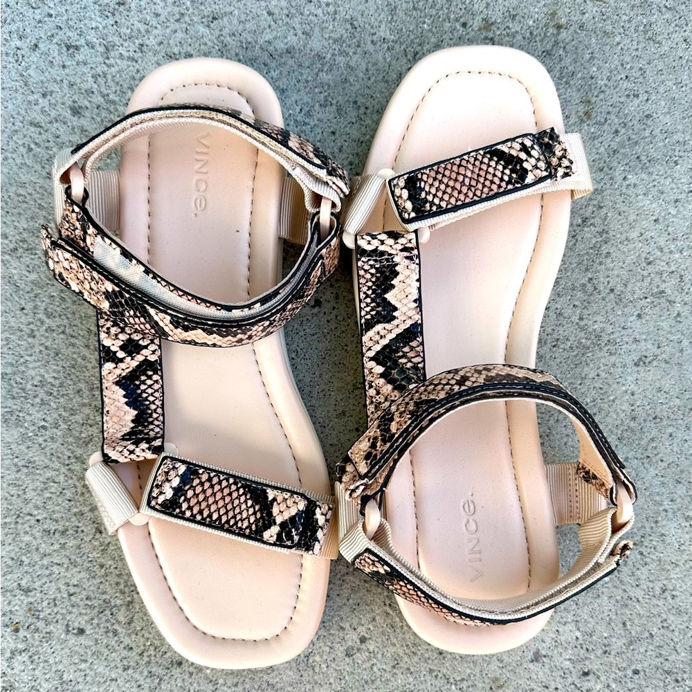 Vince | Women’s Shoes | Vince Carver Leather Snakeskin Platform Sandals